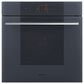 SMEG Linea 24" Single Electric Wall Oven with Convection in Neptune Grey, , large