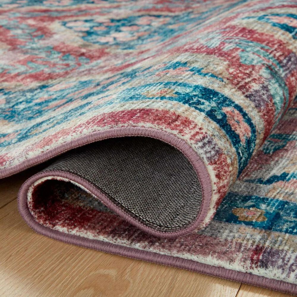 Rifle Paper Co Crafted by Cloth and Company Courtyard 5&#39; x 7&#39;6&quot; Chateau Red Area Rug, , large