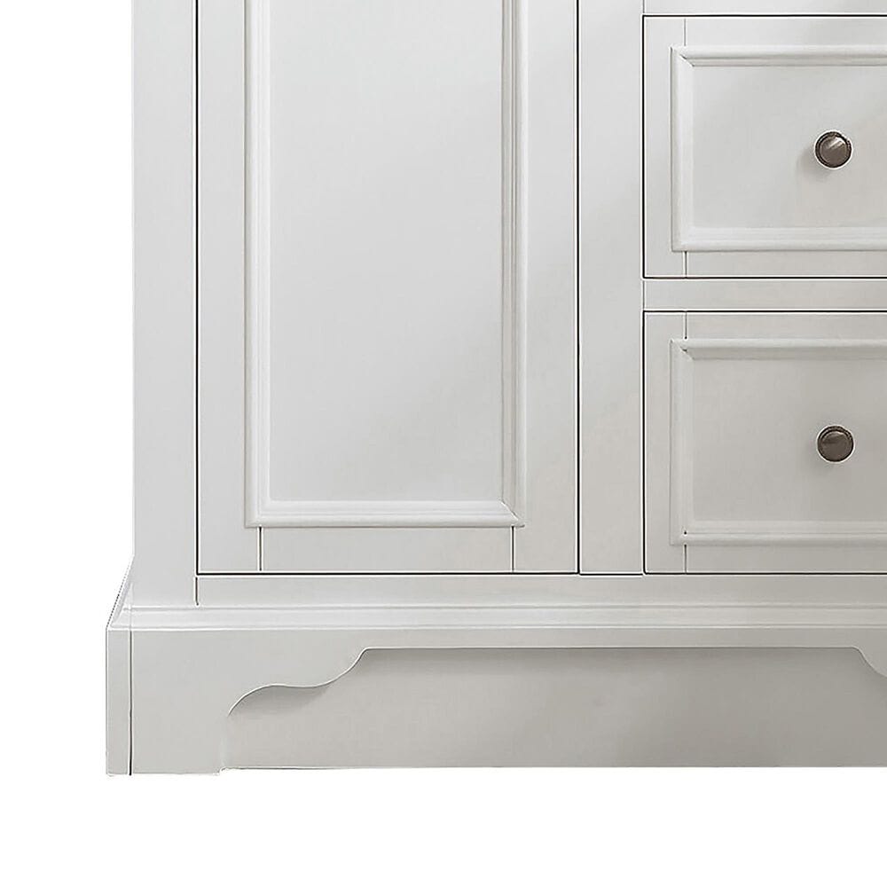 James Martin Vanities De Soto 30" Single Bathroom Vanity in Bright White with 3 cm Victorian Silver Quartz Top and Rectangular Sink, , large