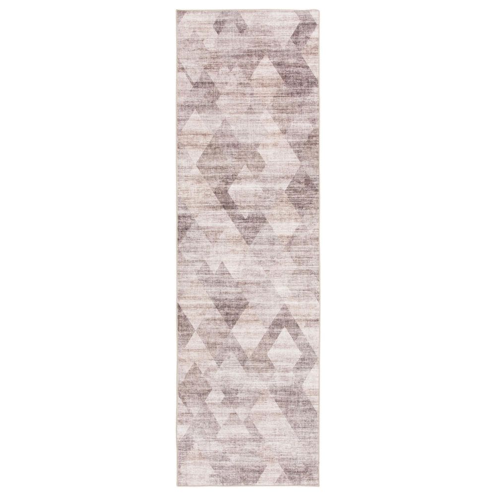 Central Oriental Rugease Velveteen Nella Gray and Ivory 2"3" x 6" Runner, , large