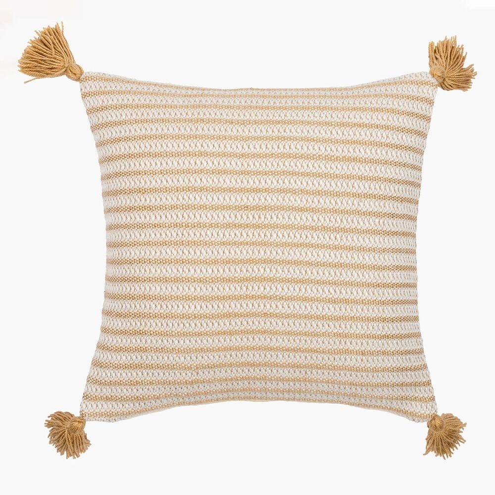 Surya Ryazan 20" Square Pillow Cover in Beige and Cream, , large