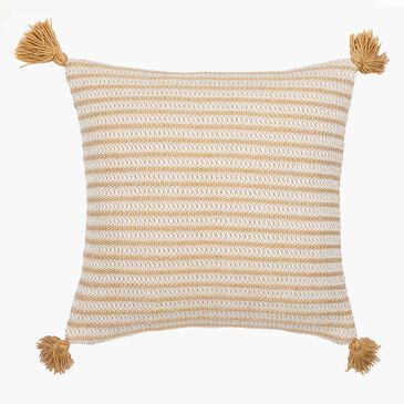 Surya Ryazan 20" Square Pillow Cover in Beige and Cream, , large