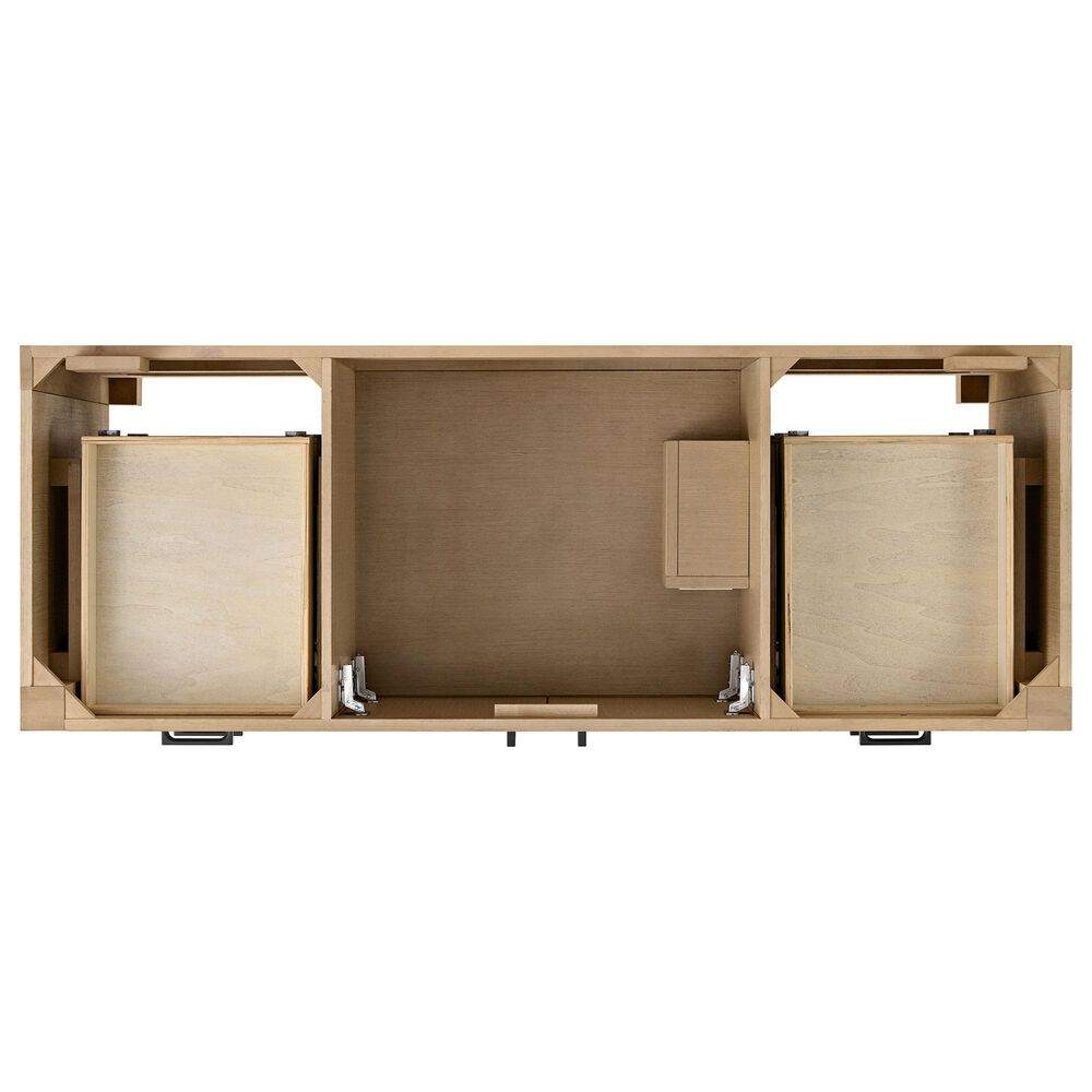 37B Alanya 60" Single Bathroom Vanity in Warm Oak with White Composite Stone Top, , large