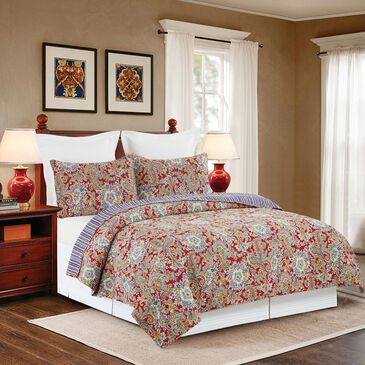 C and F Rhapdy 3-Piece King Quilt Set, , large