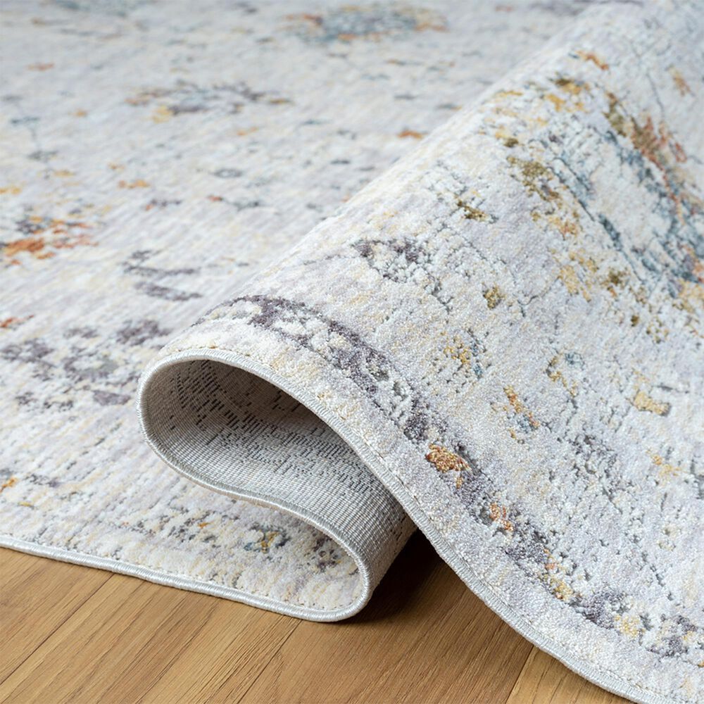 L&amp;R Resources Allure 82470GML Gray and Blue 5&#39; x 8&#39; Area Rug, , large