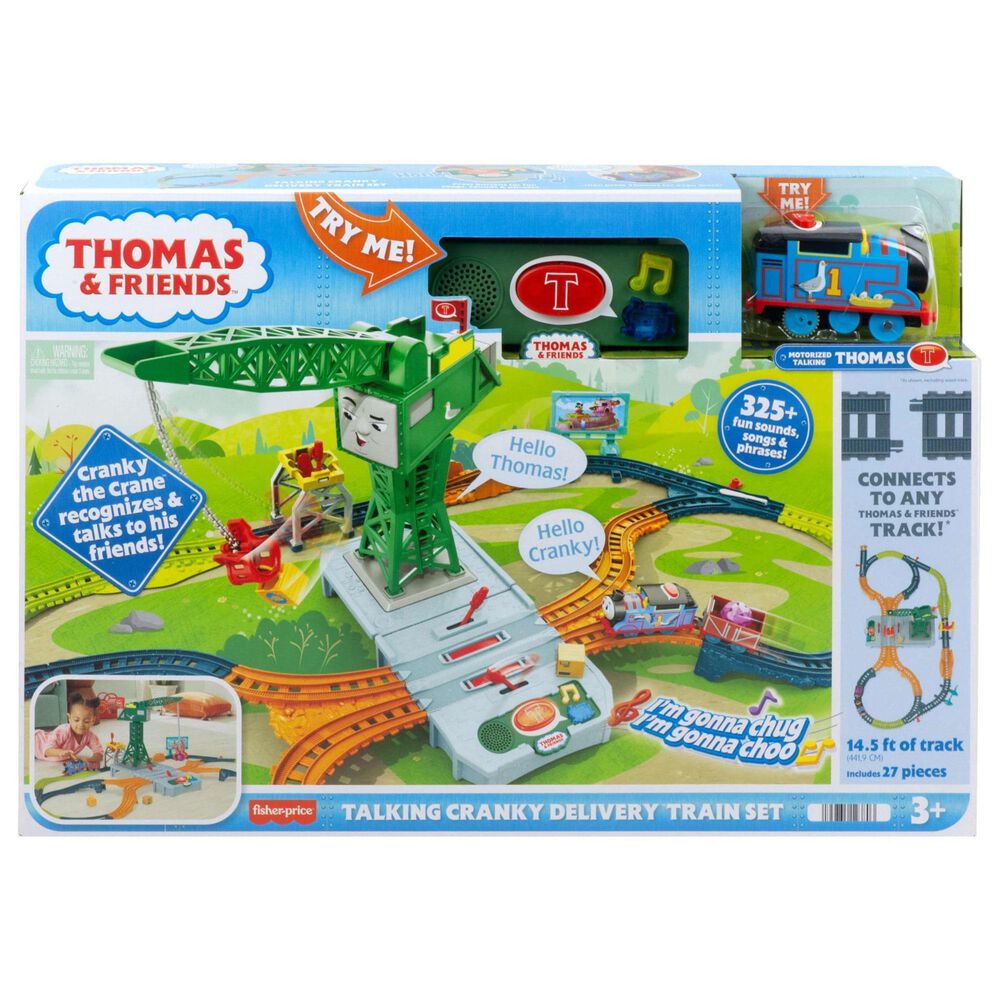 Fisher Price Talking Cranky Delivery Train Set in Multicolor, , large
