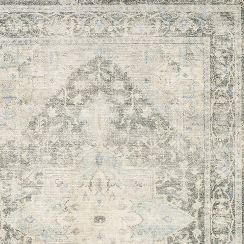 Oriental Weavers Savoy Newton 28104 2&#39; x 8&#39; Grey Scatter Rug, , large