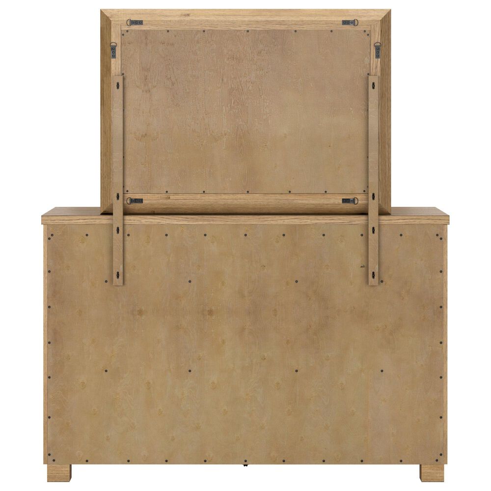 Ashley Galliden Dresser and Mirror in Light Brown, , large