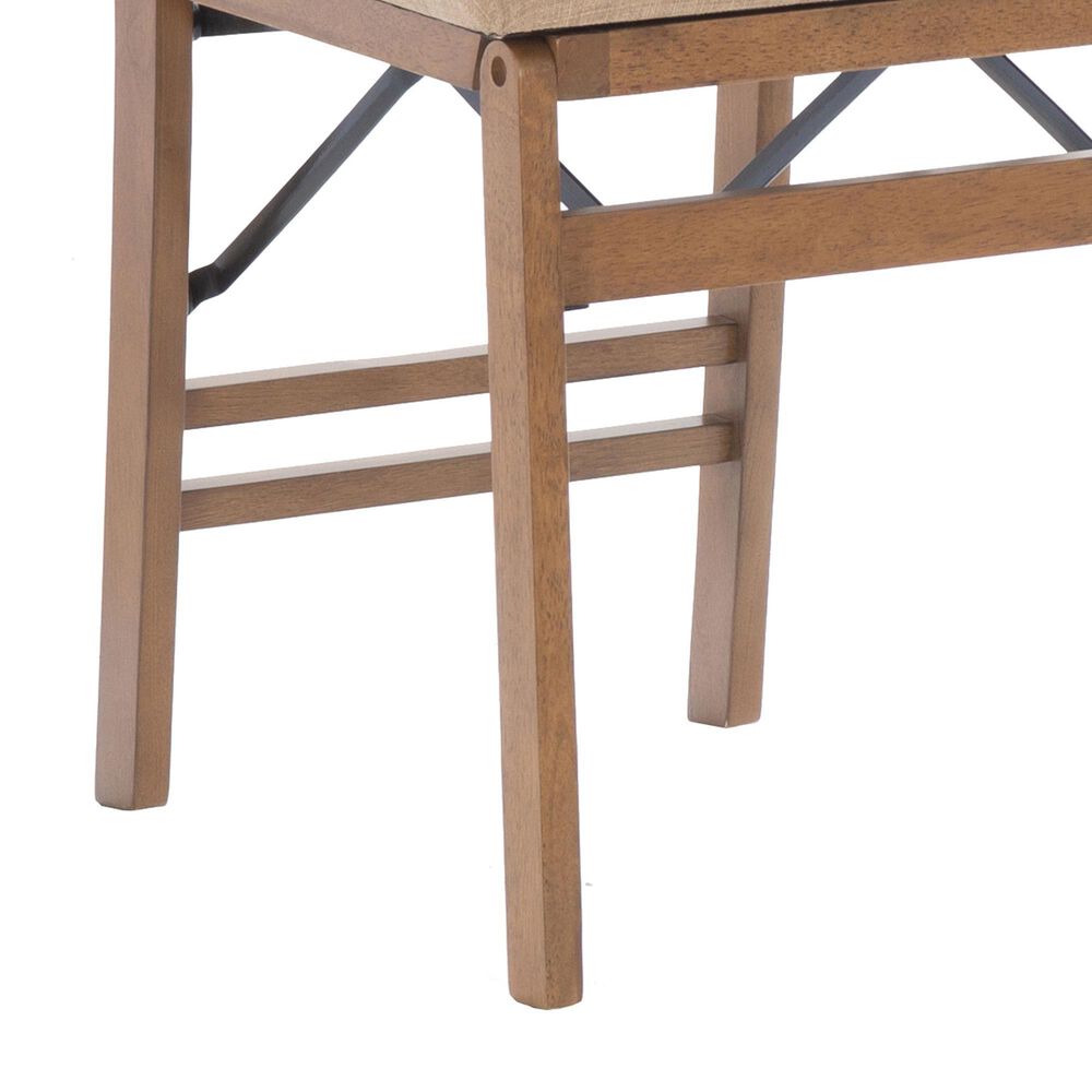 Linon Home Decor Norwich Woven Folding Chair in Natural, , large