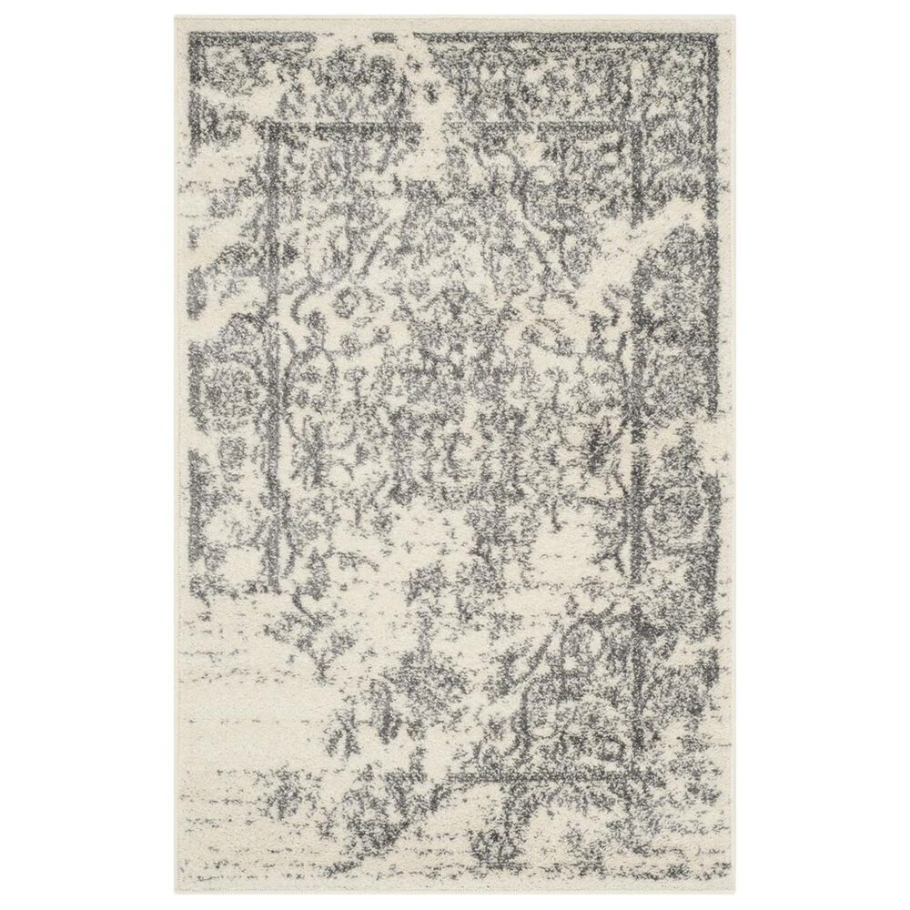 Safavieh Adirondack ADR101B-4 4&#39; x 6&#39; Ivory/Silver Area Rug, , large