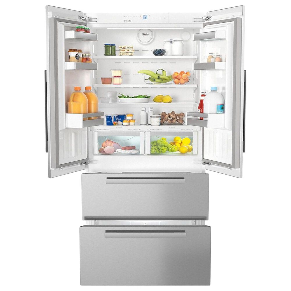 Miele Bottom Panels 36&quot; French Door Refrigerator in Stainless Steel, , large