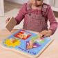 Melissa & Doug 5-Piece Ms. Rachel Jumbo Knob Puzzles in Red, , large