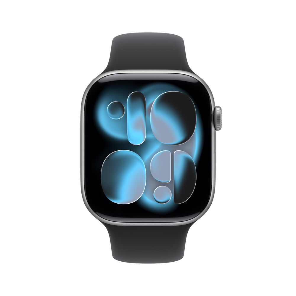 Apple Watch Series 11 &#40;GPS&#41; 46mm Space Gray Aluminum Case with Black Sport Band - M/L - Space Gray - &#40;2025&#41;&#40;Pre-Order&#41;, , large