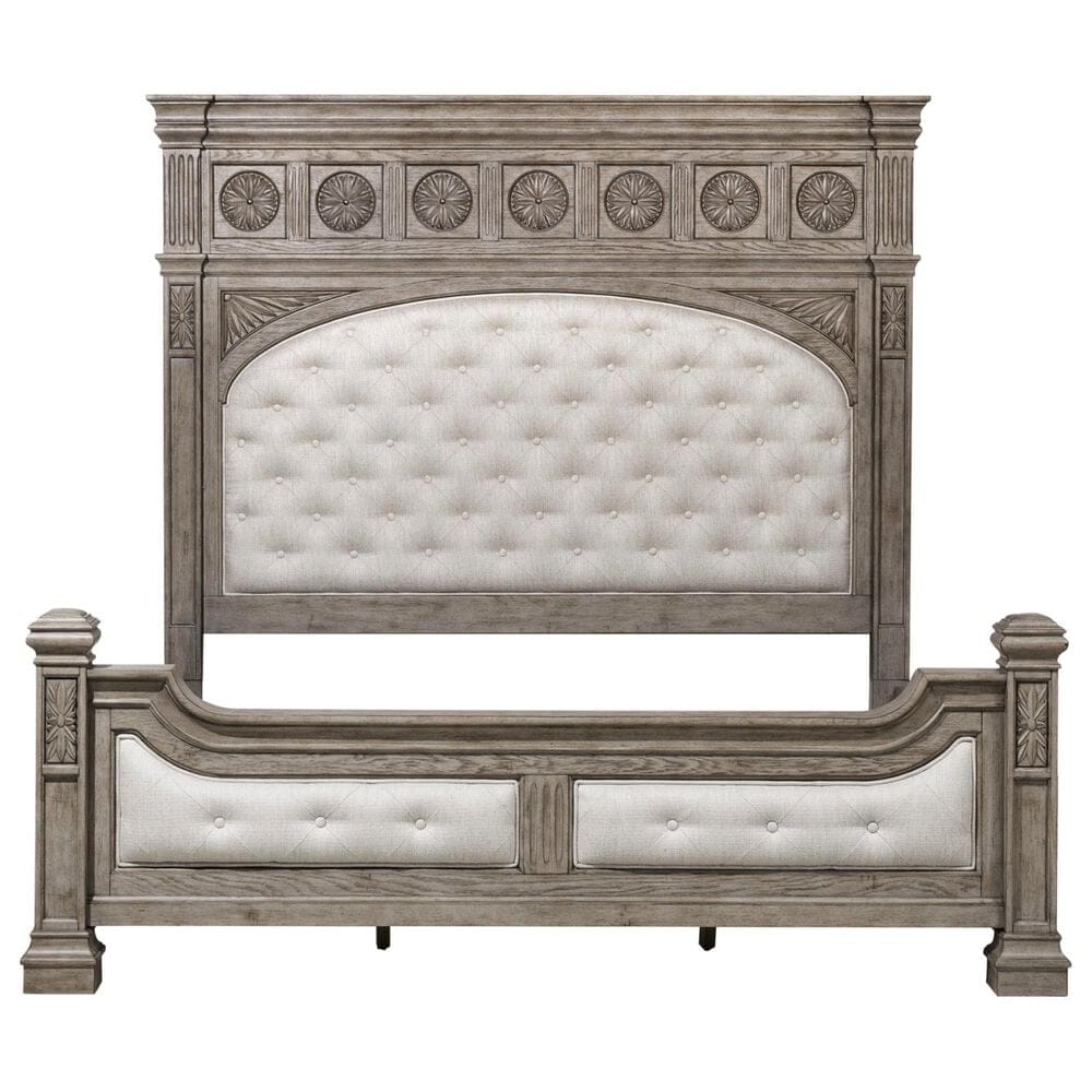 Nicolette Home Kingsbury 3 Piece Queen Bedroom Set in Gray, , large