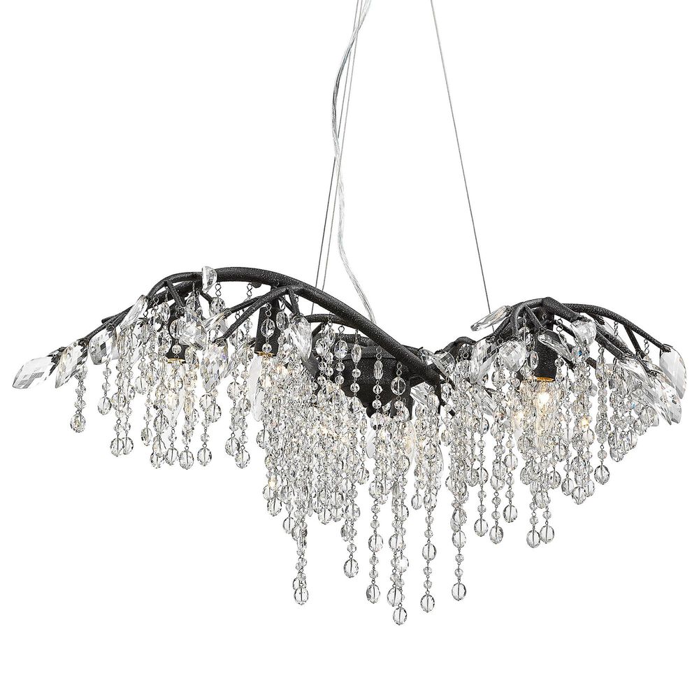 Golden Lighting Autumn Twilight 6-Light Chandelier in Black, , large
