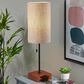 Adesso Trudy Table Lamp with Natural Shade in Black and Walnut, , large