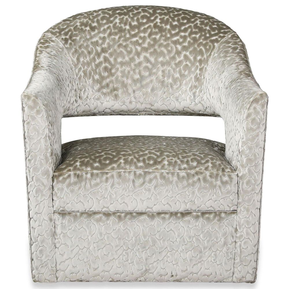 Aria Designs Sasha Swivel Accent Chair in Dove, , large