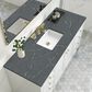 James Martin Vanities Chicago 60" Single Bathroom Vanity in Glossy White with 3 cm Parisien Bleu Quartz Top and Rectangular Sink, , large
