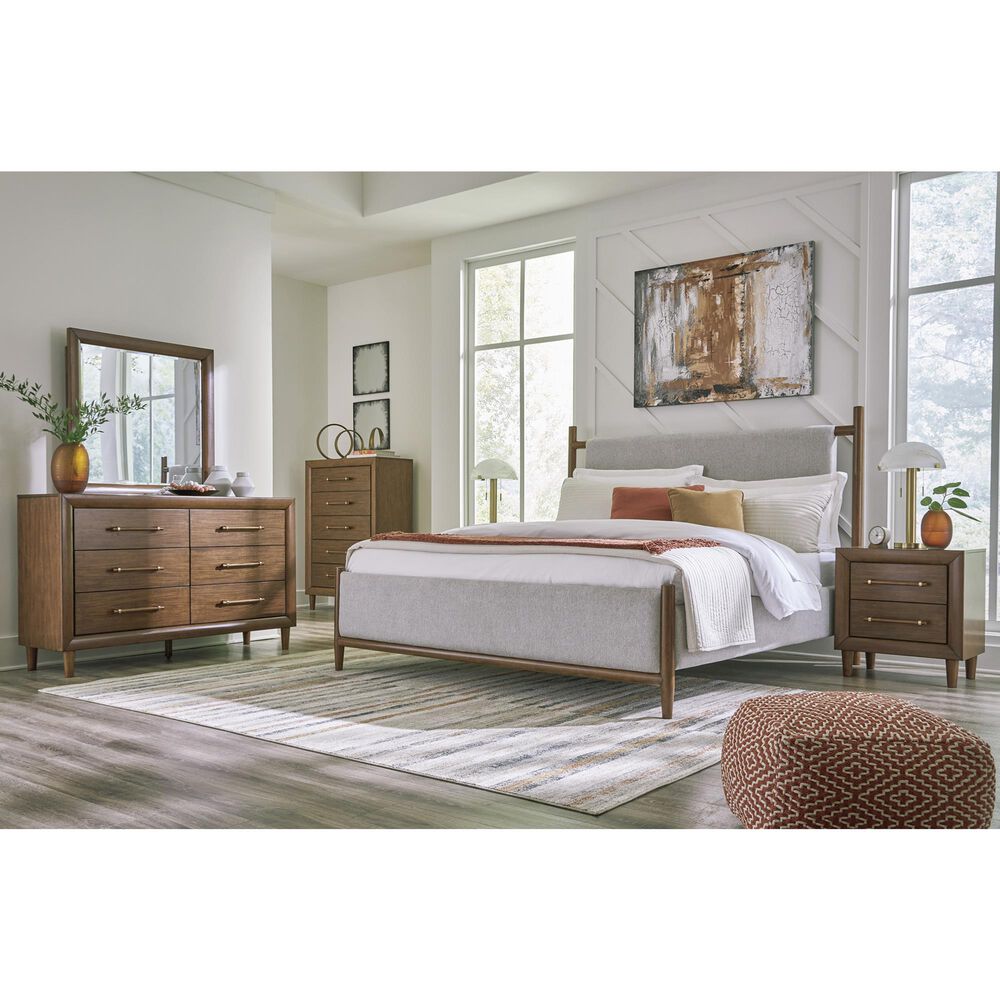 Ashley Lyncott 3-Piece King Bedroom Set in Brown, , large