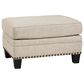 Ashley Claredon Ottoman in Linen, , large