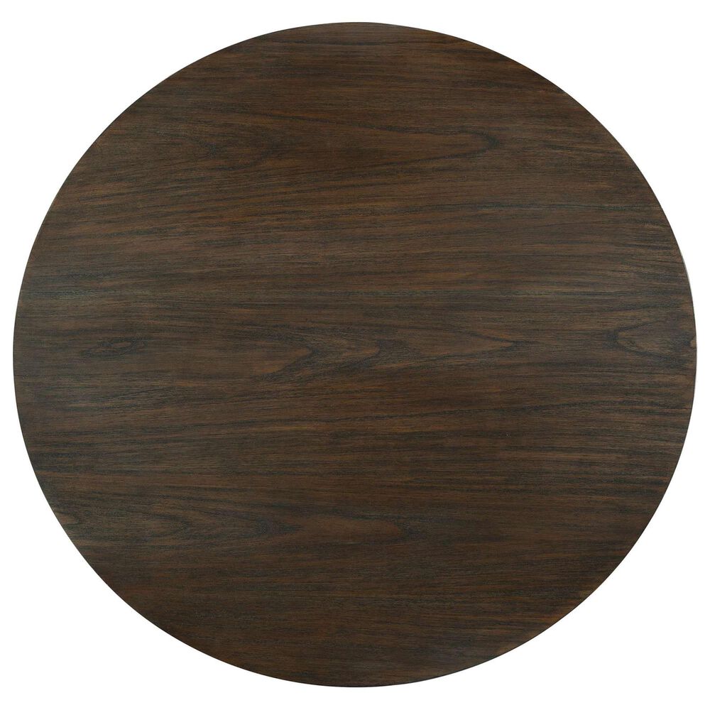 Hekman Linwood Round Coffee Table in Brown, , large