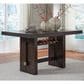 Millenium Burkhaus Rectangular Counter Dining Table in Brown Oak - Table Only, , large