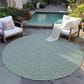 Dalyn Rug Company Hinton 6" Round Green Indoor/Outdoor Area Rug, , large