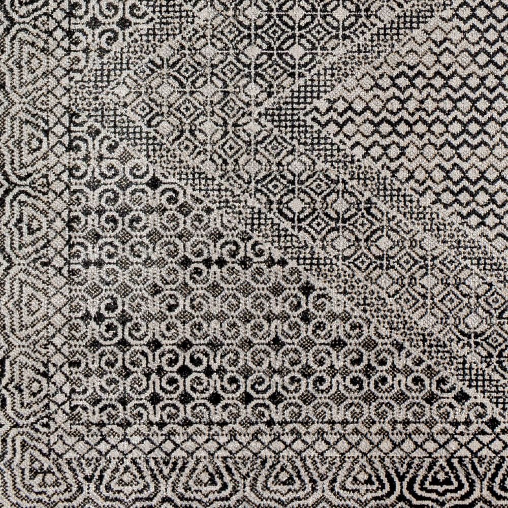 Surya Lavadora LVR2341 6&#39;7&quot; x 9&#39; Black, Gray and Light Gray Area Rug, , large