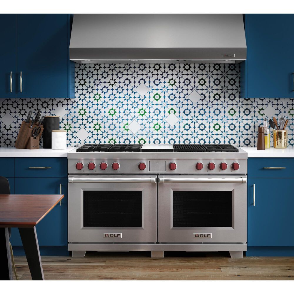 Wolf Appliances 60" Dual Fuel Range with Infrared Charbroiler And Infrared Griddle in Stainless Steel, , large