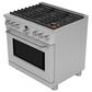 Cafe 6.2 Cu. Ft. Freestanding Natural Gas Range in Stainless Steel and Brushed Stainless, , large