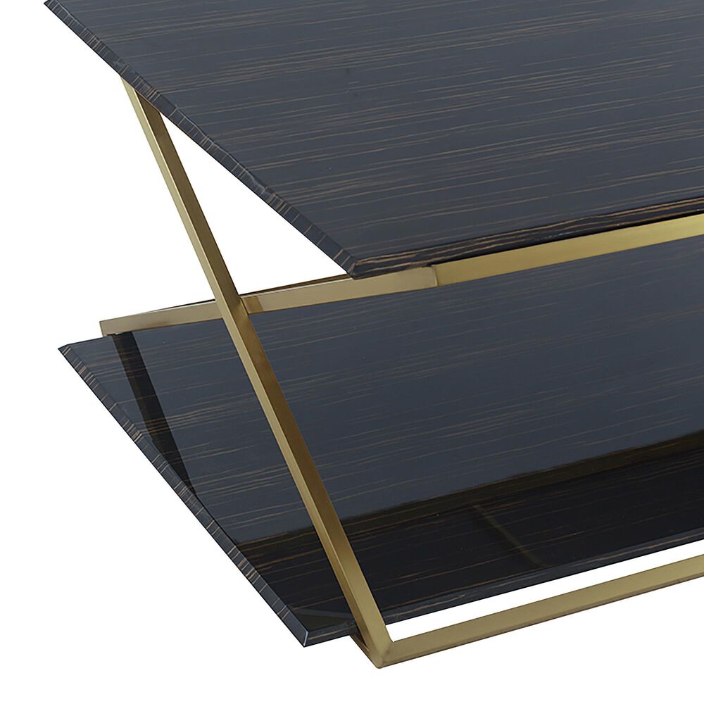 Blue River Westlake Coffee Table in Brushed Gold, , large