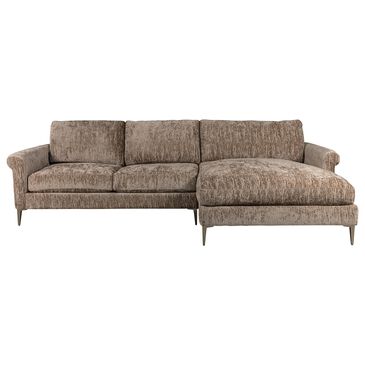 Jonathan Louis Nikola Design Lab 2-Piece Right Facing Sectional with Chaise in Continuum Blur, , large