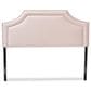 Baxton Studio Avignon Queen Upholstered Headboard in Light Pink, , large
