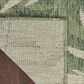 Nourison Garden Oasis GOA01 Green and Ivory 5" x 7" Indoor/Outdoor Area Rug, , large