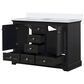 Lexora Home Dukes 48" Double Bathroom Vanity in Espresso with 2 cm White Cultured Marble Top and Rectangular Sinks, , large