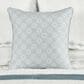 Royal Court Trilogy 16" Square Throw Pillow in Blue and White, , large