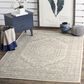 Safavieh Adirondack ADR108B-4 4" x 6" Ivory/Silver Area Rug, , large