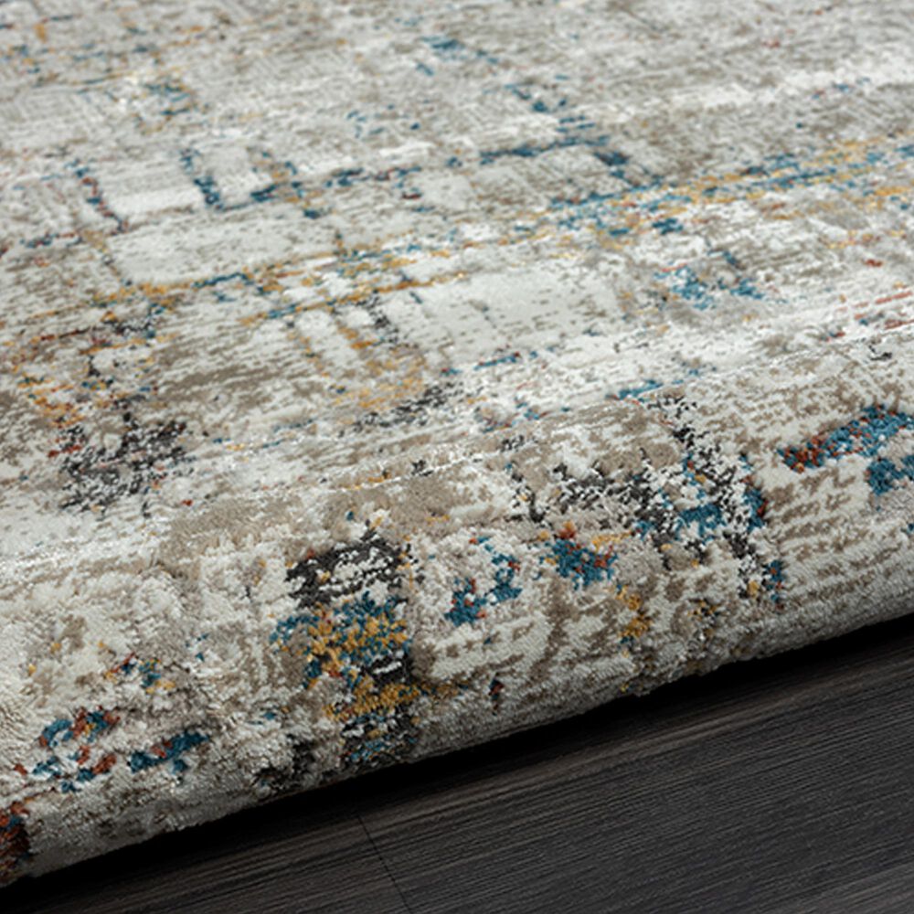 L&amp;R Resources Brisbane Abstract Gray and Multicolor 9&#39; x 11&#39;10&quot; Area Rug, , large