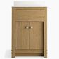 Kohler Alouette 24" Single Bathroom Vanity in Light Oak with 2 cm White Quartz Top and Rectangular Sink, , large