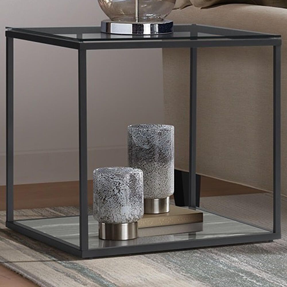 Mayberry Hill Yasmin End Table in Grey, , large