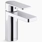 Kohler Parallel Single Handle Bathroom Sink Faucet in Polished Chrome, , large