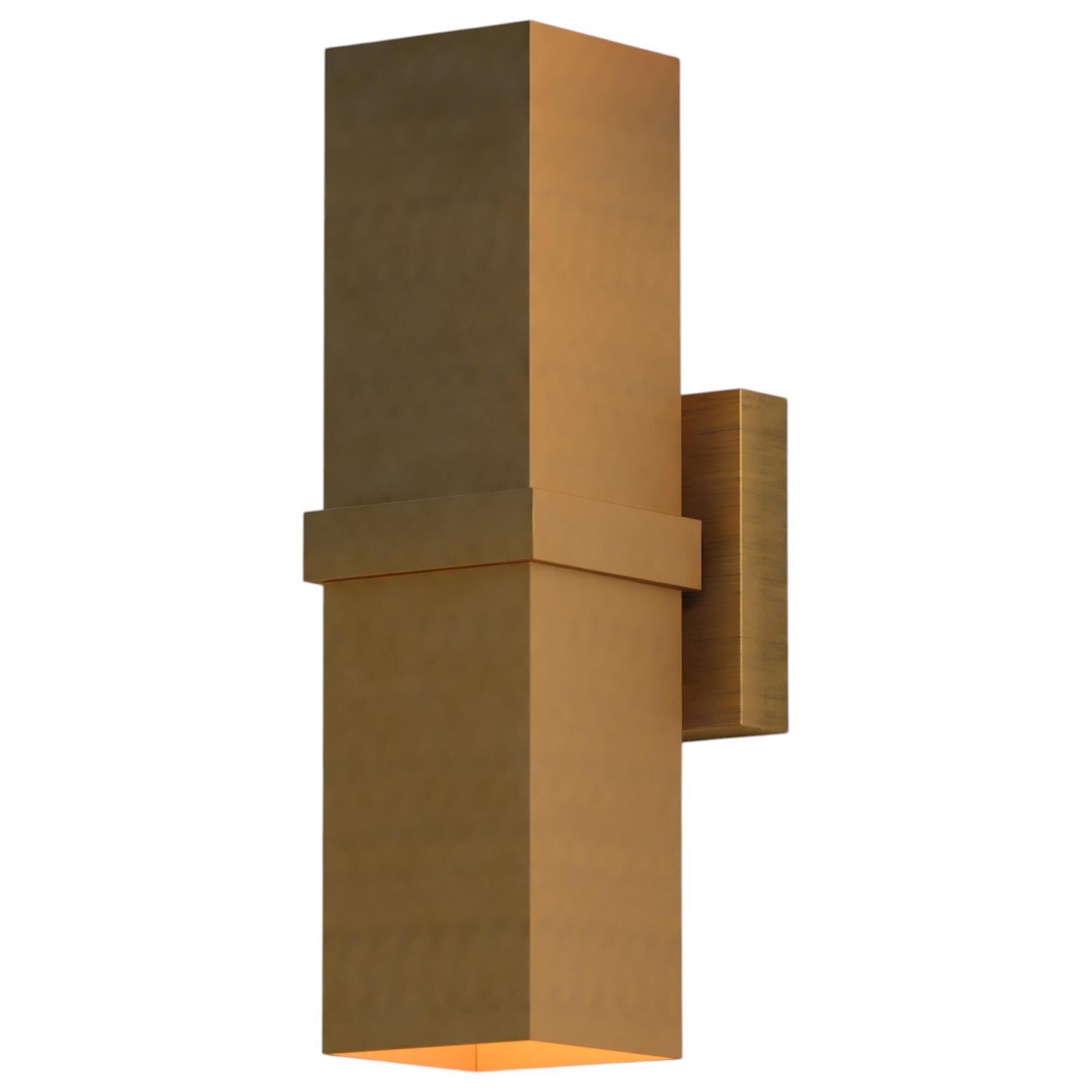 Vaxcel Lavage 2-Light Outdoor Wall Sconce in Honeycomb Gold