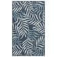 Nourison Garden Oasis Ivory and Navy 3" x 5" Indoor/Outdoor Area Rug, , large