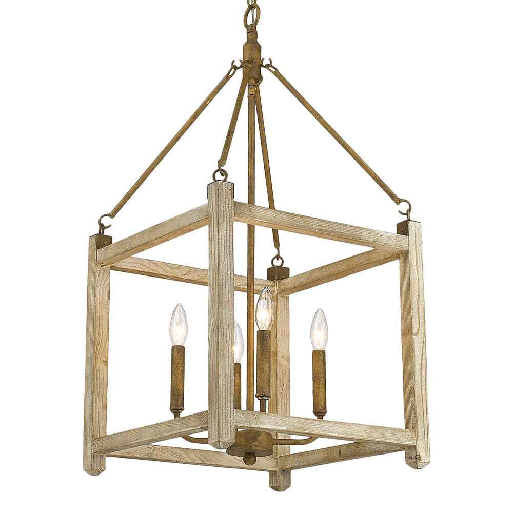 Golden Lighting Orville 4-Light Pendant in Burnished Chestnut, , large