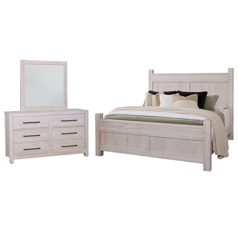 Viceray Collections Joinery 3-Piece King Bedroom Set in Washed White Oak, , large