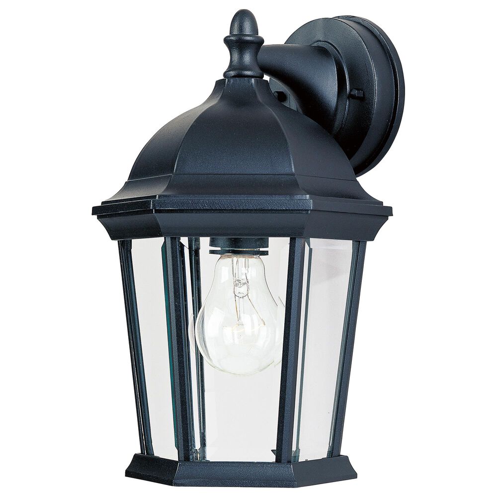 Maxim Lighting Builder 12" 1-Light Outdoor Wall Lantern in Black, , large