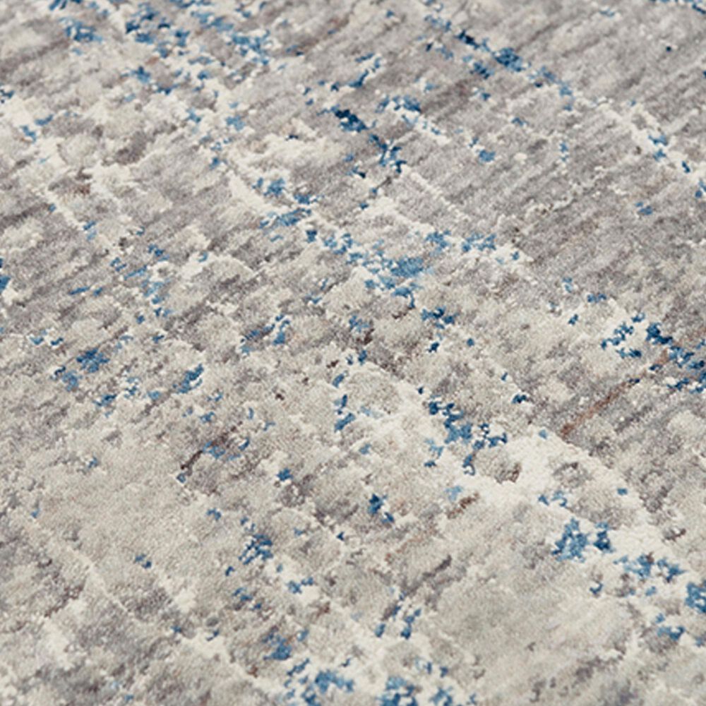 RIZZY Ankara ANK735 Gray and Blue 10' x 13' Area Rug, , large