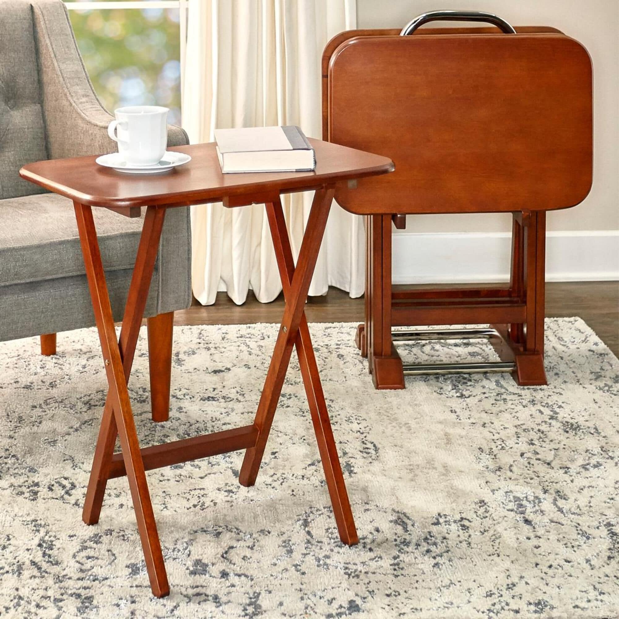 Tray tables sales with stand