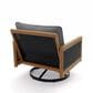 Clear Creek Collection Cove Club Swivel Rocker in Charcoal, , large