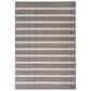 Nourison Positano POS03 Charcoal and Ivory 6" x 9" Indoor/Outdoor Area Rug, , large